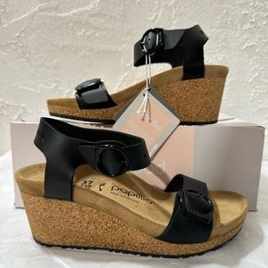 Soley Ring Buckle Black 37 US L 6 Narrow Fit